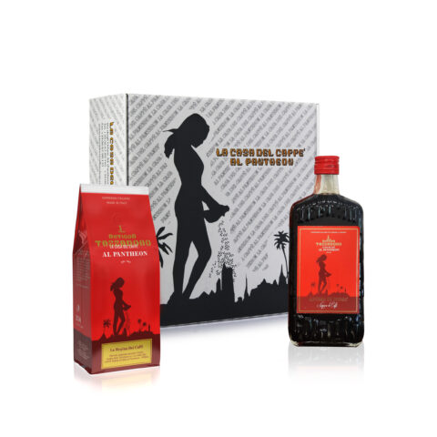 CONFEZIONE REGALO<br /> AROMA DI ROMA + REGINA DEI CAFFE'250 GR.