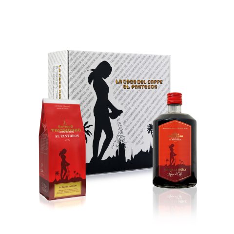 CONFEZIONE REGALO AROMA DI ROMA + REGINA DEI CAFFE'250 GR.