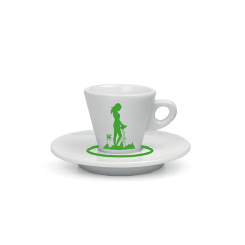 Coffee Cup and Saucer "Seminatrice" Green