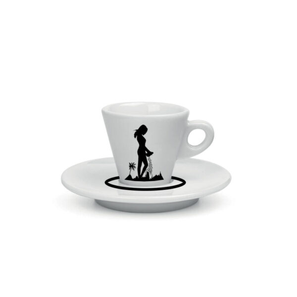 Coffee Cup and Saucer "Seminatrice" Black