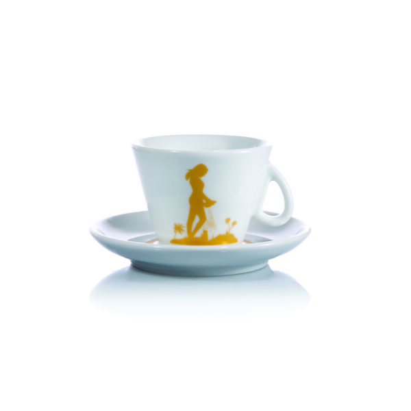 Tazza Cappuccino con Piattino Seminatrice Dorata